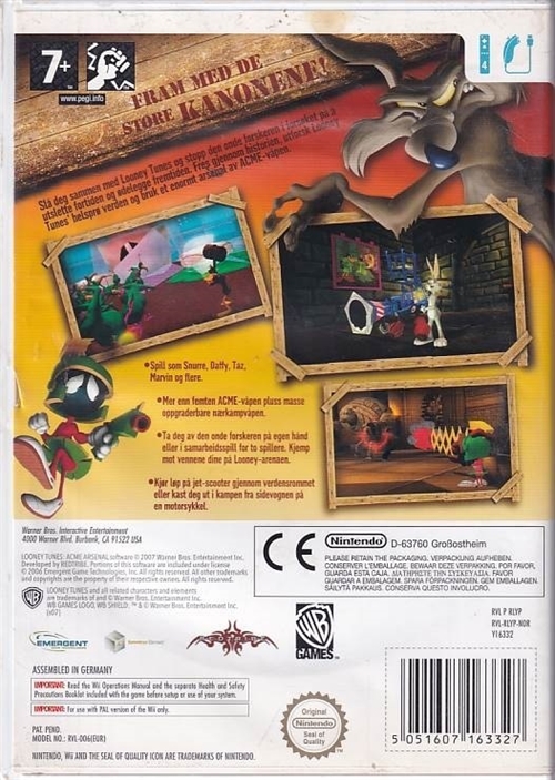 Looney Tunes ACME Arsenal - Nintendo Wii (B Grade) (Genbrug)